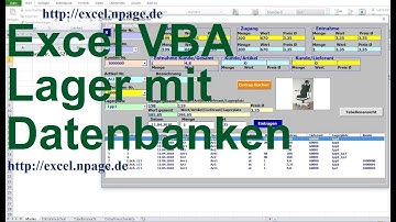 336 Lager Programm mit Datenbanken in Excel VBA selber erstellen
