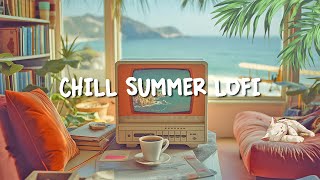 Chill Summer Music 🌊 Relaxing Vibes with Seaside Tropical ~ Lofi Hip Hop Study Corner