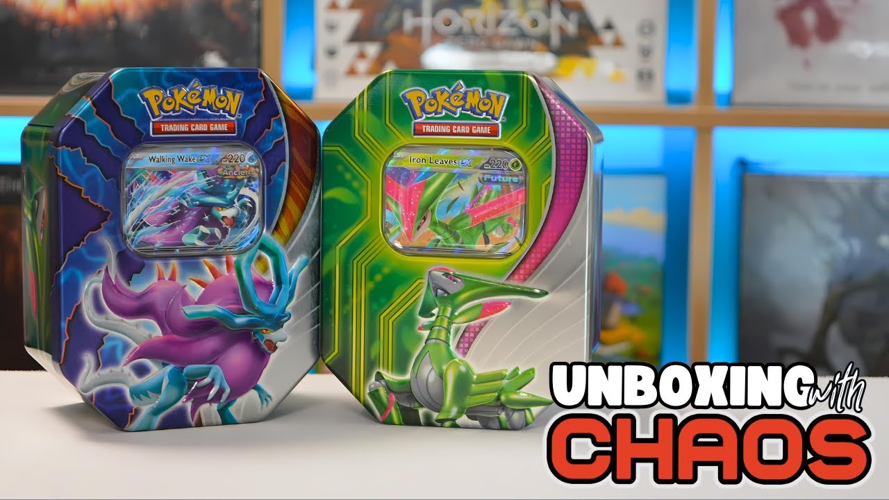 pokémon - trading card game: paradox clash tin Amazon.com: Pokemon TCG: Paradox Clash TIN: Iron Leaves EX OR Walking Wake  EX : Toys & Games