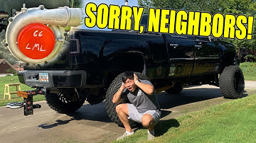 LML DURAMAX BIG TURBO UPGRADE! MY NEIGHBORHOOD IS ABOUT TO HATE ME...