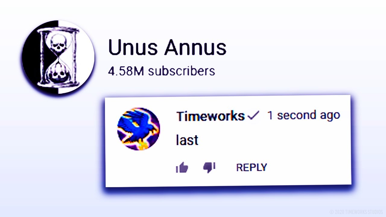 Какой был ПОСЛЕДНИЙ комментарий к Unus Annus? (ответ получен!)