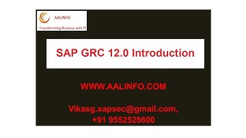 SAP GRC Introduction