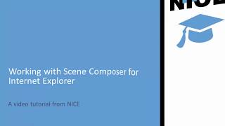 Working with Scene Composer and Internet Explorer