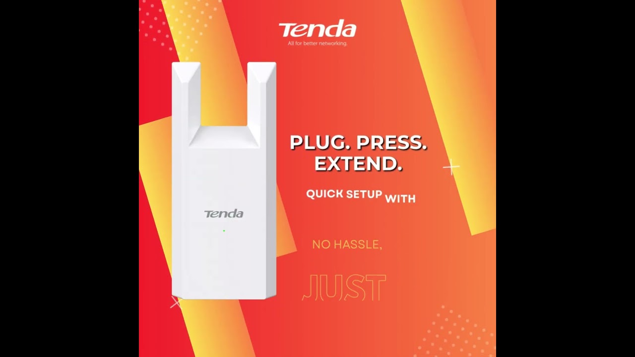 Tenda T10 N300 Wi-Fi Range Extender - White