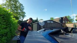 Retrofitting/installing a skimmer in an Intex or Bestway pool: surface skimmer test, review, buil...