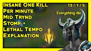 INSANE 1 Kill Per Minute Mid Tryndamere STOMP - Yasukeh Mid Tryndamere gameplay