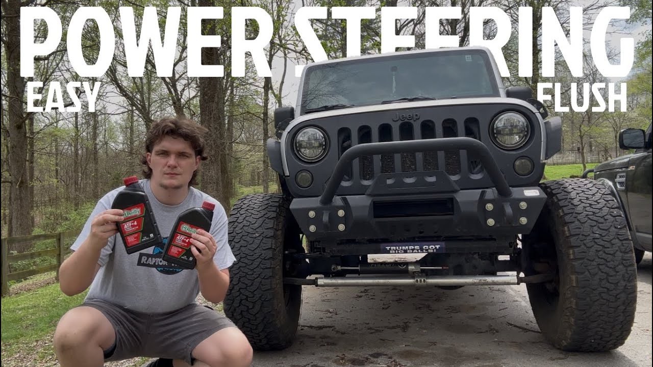 How to Perform a Power Steering Flush on your Jeep Wrangler | 07+ | Jeep Maintenance | 4K