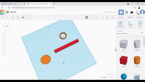 Making wrench in tinkercad