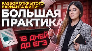 Разбор открытого варианта от ФИПИ