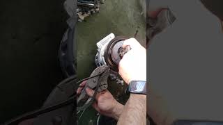denso compressor clutch remove