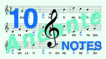 Treble (G) Clef, Do Re... (Ti): Learn to Read the TI Note in Less Than 2 Minutes (Andante, 10 Notes)
