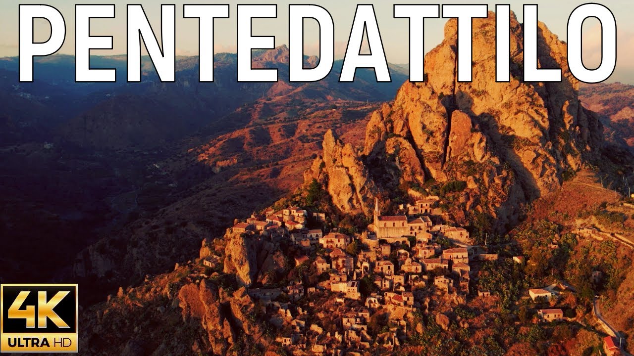 Pentedattilo - The most beautiful city in Italy - ancient city Greco-Roman civilization culture 4K