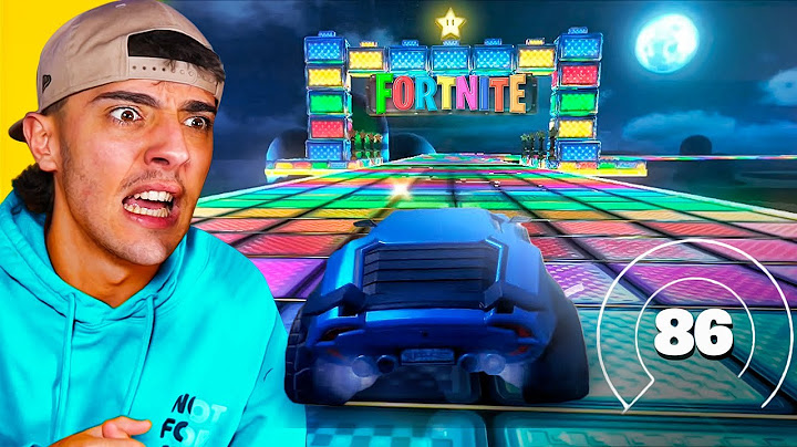 Intenté llegar al final del ARCOÍRIS de FORTNITE buscando algo…