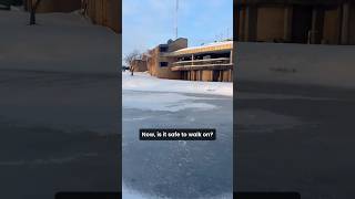 Oklahoma ponds are frozen over, but they're definitely not safe to walk on
