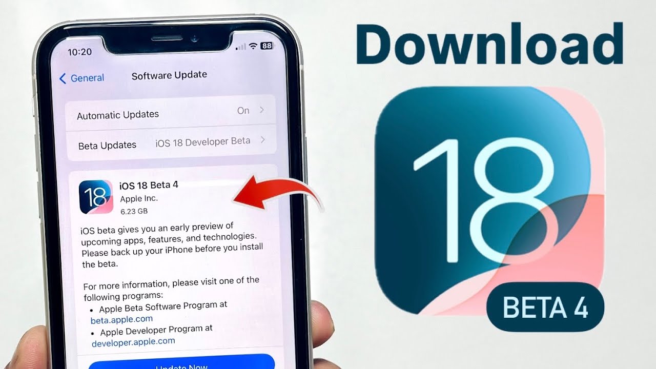 iOS 18 Beta 4 - How to Download & Install iOS 18 Beta 4 on iPhone - YouTube