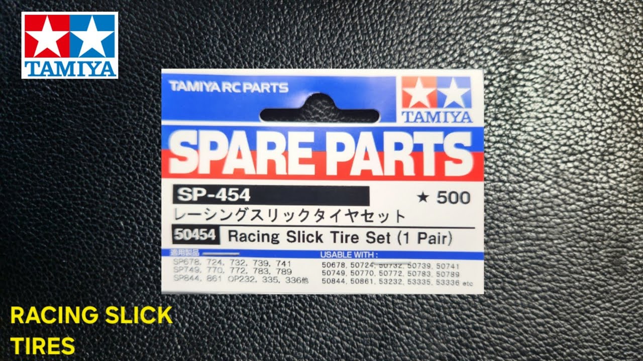 TAMIYA SP-454 Racing Slick Tire Set Unboxing | 50454 RC Spare
