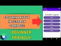 Column Layout in Jetpack Compose Explained | Android Studio UI Tutorial