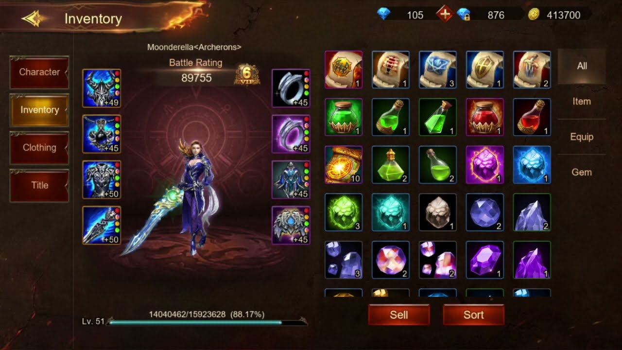 Wartune Ultra Knight lvl51 the game make do this!!!!