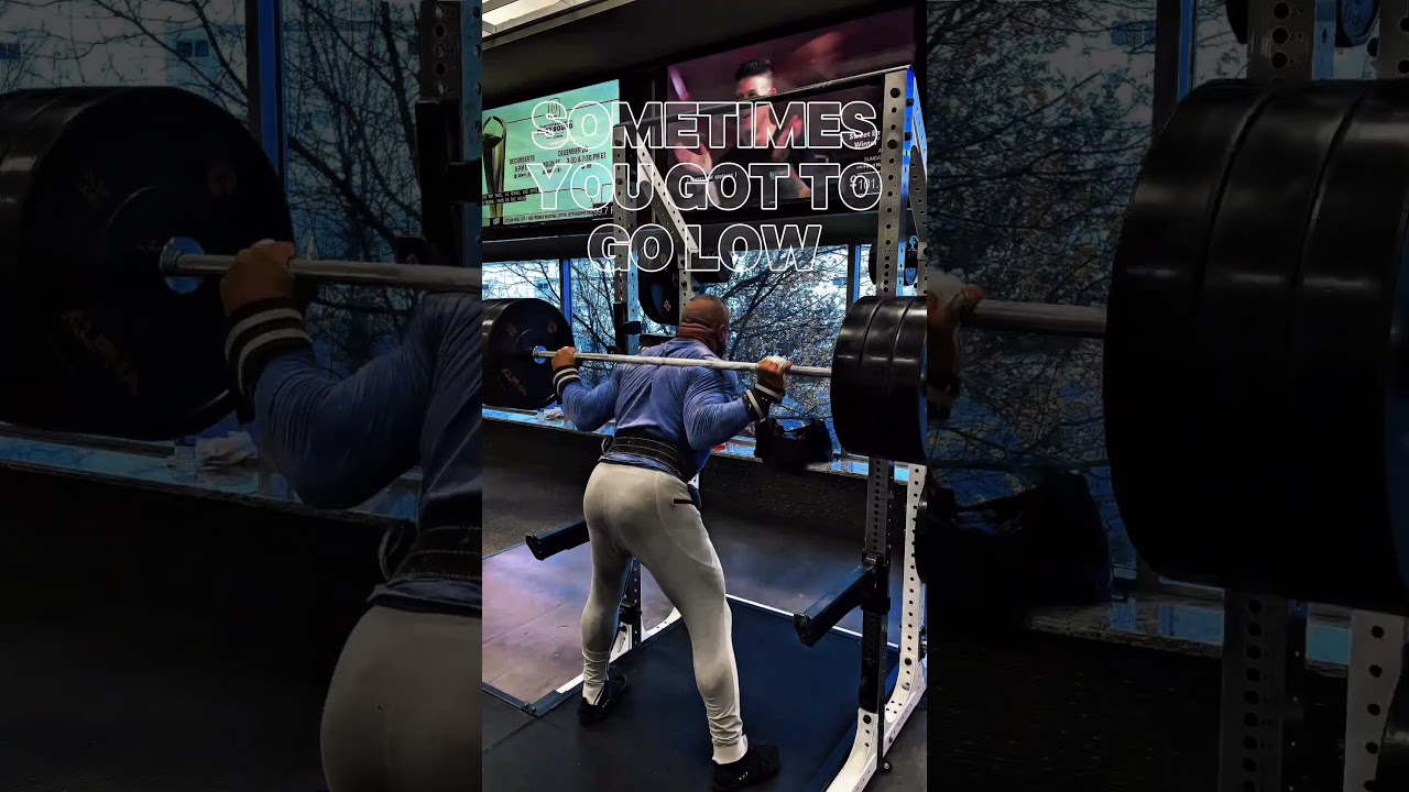 SOMETIMES YOU GOTTA GO LOW #squats #workout #motivation #muscle #glutes