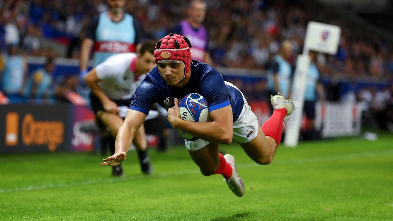 Coupe du monde 2023 : L'essai de Louis Bielle-Biarrey contre l'Uruguay