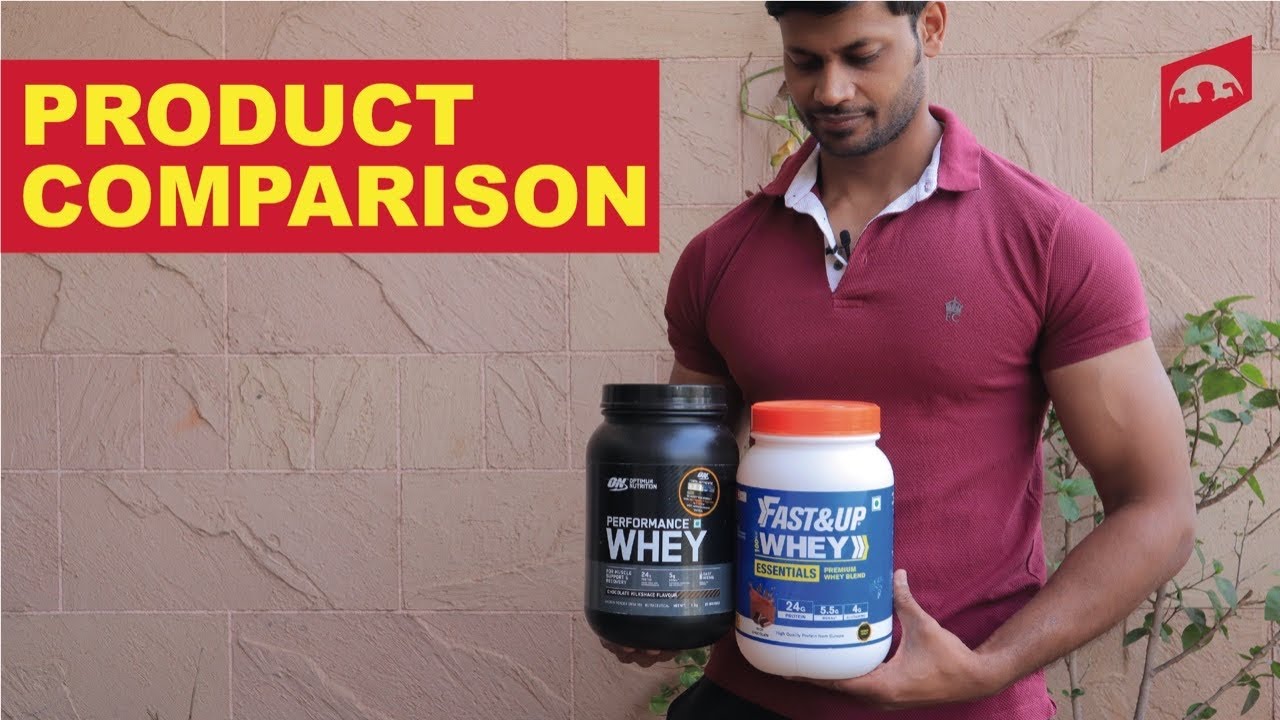 FAST & UP ESSENTIALS WHEY VS ON PERFORMANCE WHEY || PRODUCT COMPARISION VIDEO ||