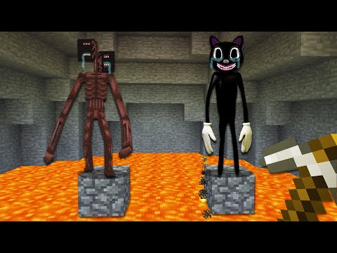 「사이렌헤드 <strong>VS</strong> 카툰캣」 구해줘? [ 괴물 친구 ] Siren Head <strong>vs</strong> Cartoon <strong>Cat</strong> in minecraft