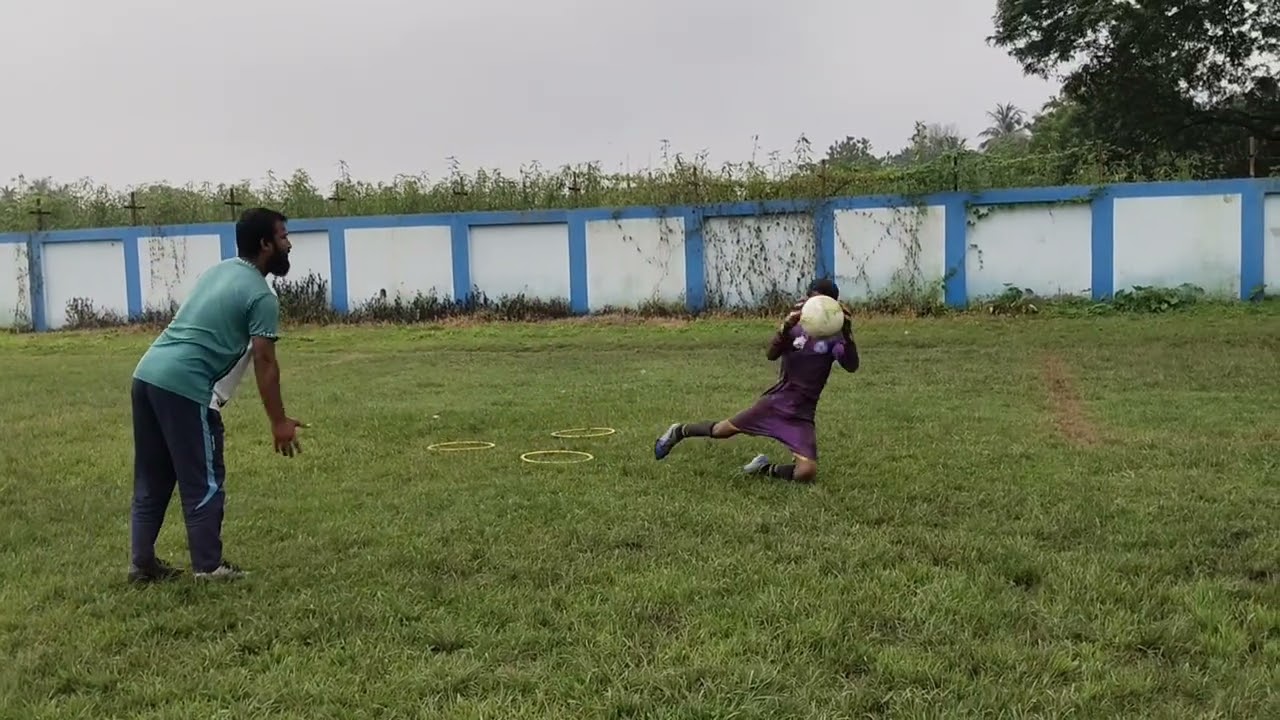 Goalkeeper practice