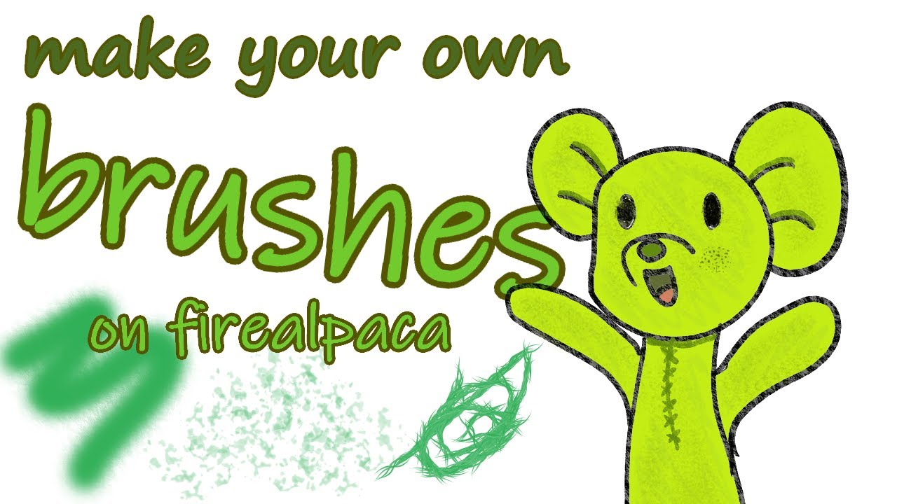 how to make your own brushes on firealpaca🦙🖌 YouTube