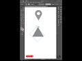 Adobe Illustrator Location Pin Tutorial for Beginners #designtutorial #illustrator