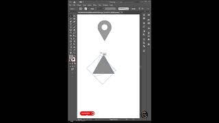 Adobe Illustrator Location Pin Tutorial for Beginners #designtutorial #illustrator