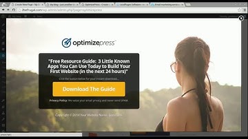 Optimizepress Tutorial/Review - Create Landing and Squeeze Pages with Ease! #Tech Tools Review