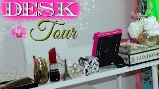 Desk Tour 2015 / Mini Office | Pink Orchid Makeup