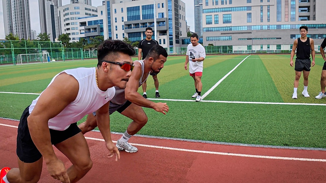 한때 UFC 계약까지 갔던 일반인 배명호 400m 기록 측정