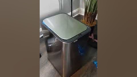 ELPHECO 5 Gallon Brushed Stainless Steel Motion Sensor Trash Can Review, Fits into any space any roo