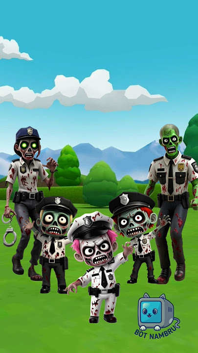 Police remix siren Tranformation Zombie #shorts