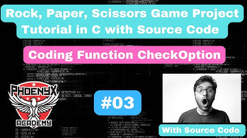#03 Rock, Paper and Scissors Game Project in C: Coding Function CheckOption