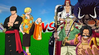Zoro and Sanji  Vs Strongest One Piece characters