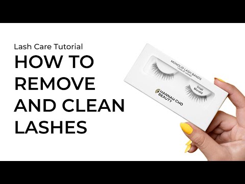 How to Remove and Clean Lashes | Lash Care Tutorial