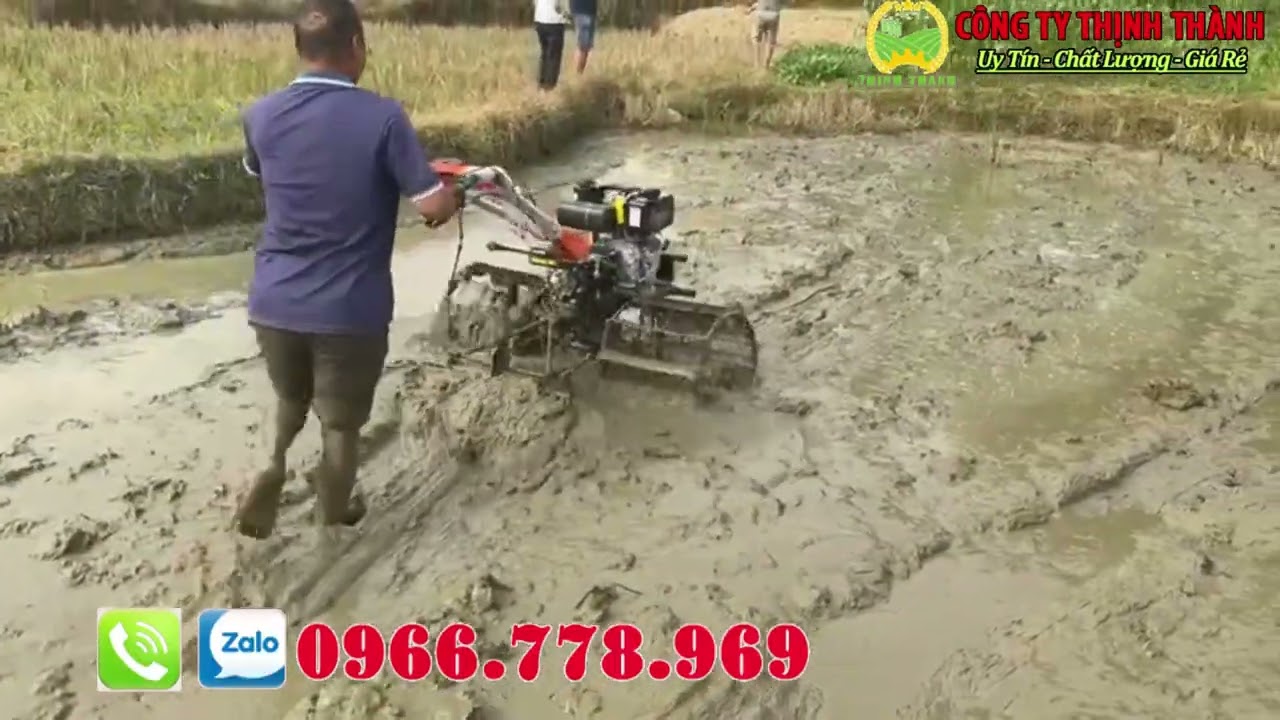 Máy Xới Đất KAMA Chạy Dầu 178 Làm Ruộng Lầy | Giá Sốc Cho Vụ Mới