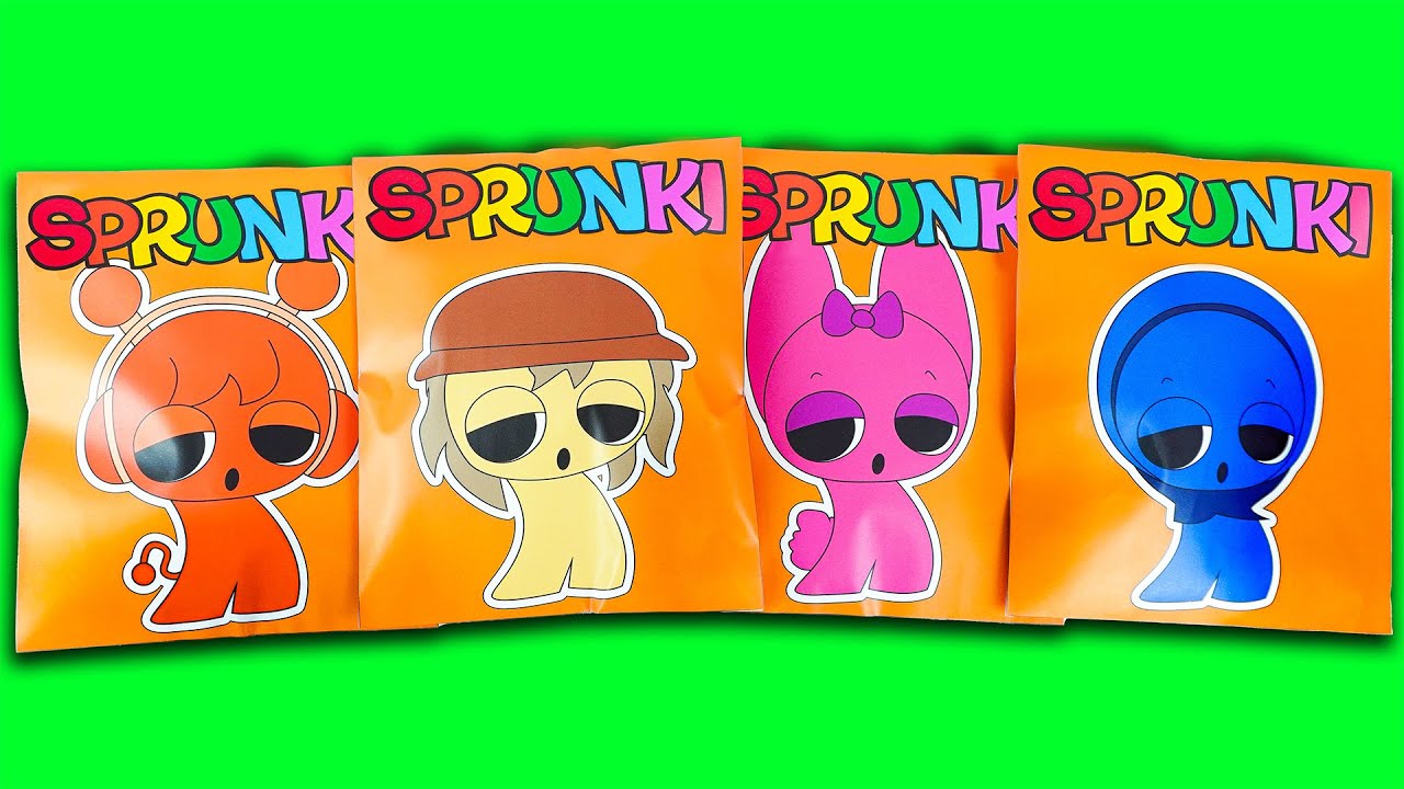 🌈SPRUNKI Blind Bag OREN TUNNER PINKI JEVIN COOL BABY | ASMR Phase 1vs2vs3vs4 Squishy