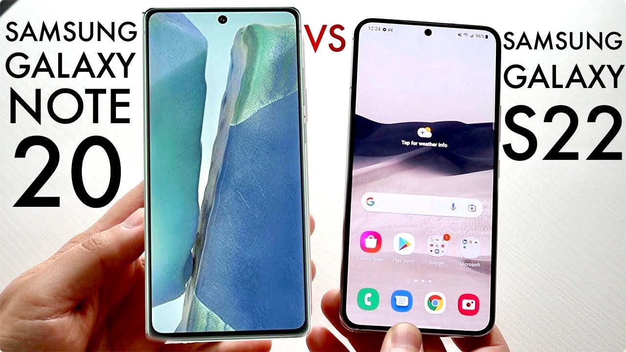 Samsung Galaxy S22 Vs Samsung Galaxy Note 20! (Comparison) (Review 