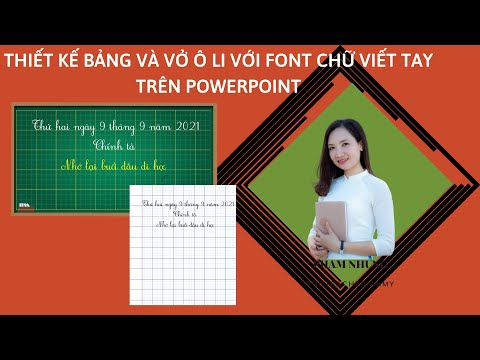 Video THIẾT KẾ BẢNG VÀ VỞ ÔLI VỚI FONT CHỮ VIẾT TAY TRÊN... - youtube