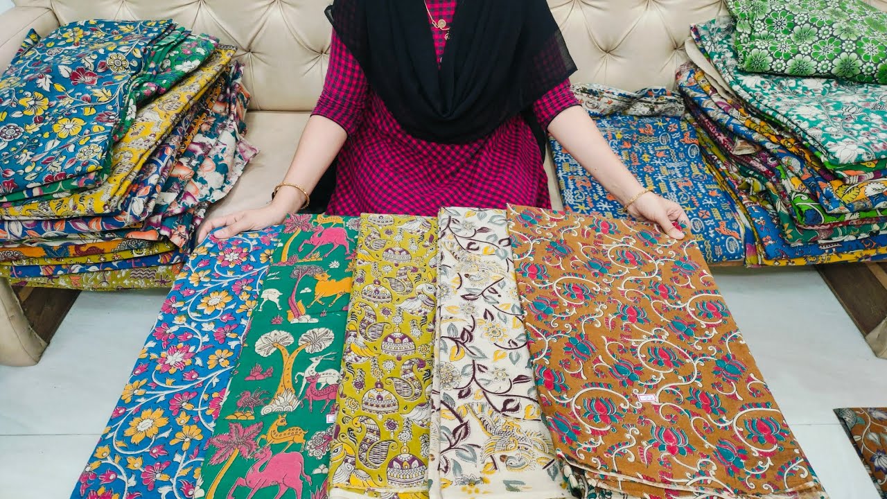 🌹8341904104🌹Pure cotton kalamkari running fabrics in chirala wholesale 💐🌹🛍️🎉