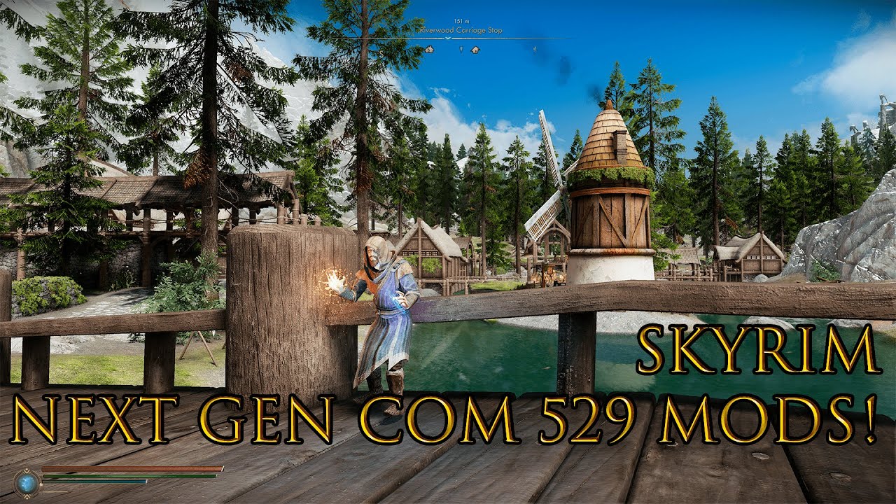 Skyrim - Transformando o jogo em Next Gen com 529 MODS!