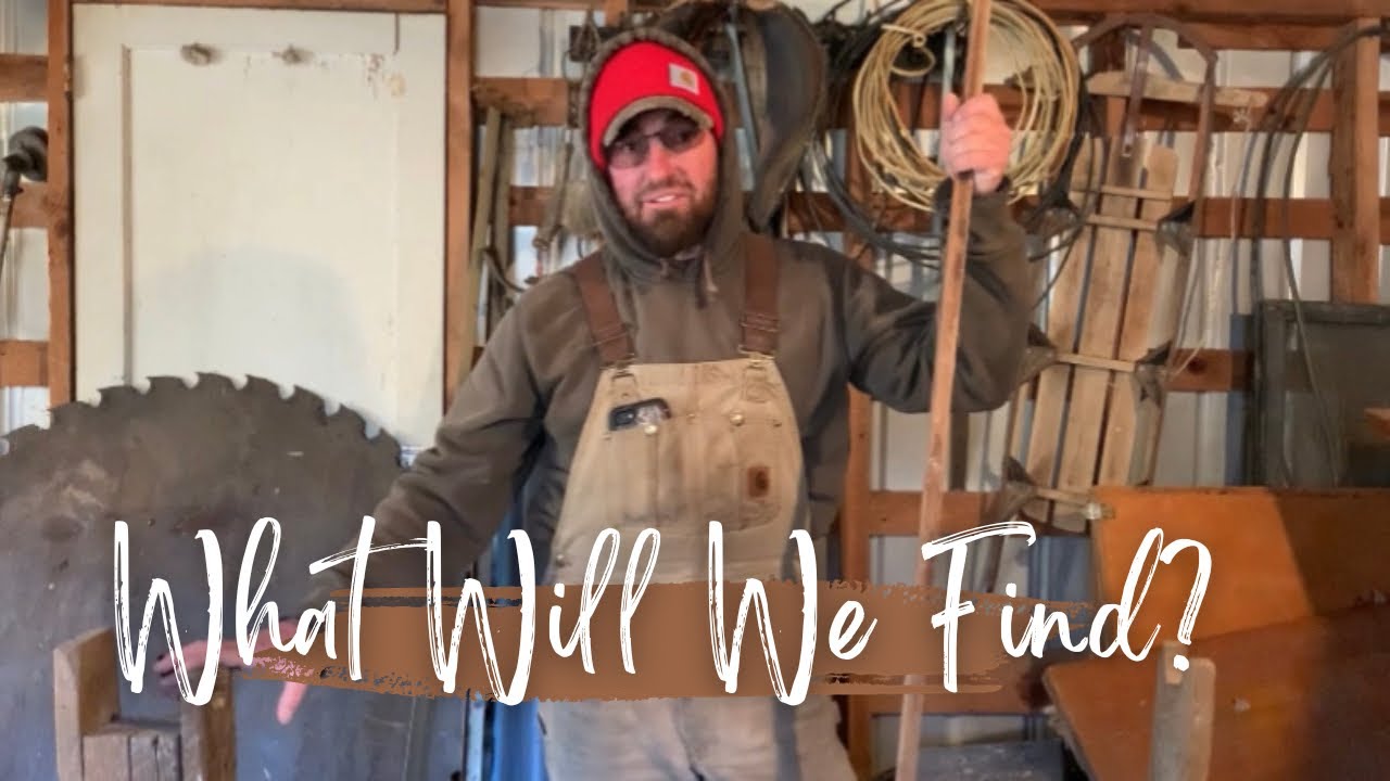 Cleaning Out  Our 85 Year Old Tobacco Pack House | January 2024