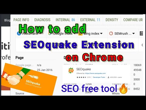  Update  How to add SEO quake extension on chrome| ubersuggest chrome extension