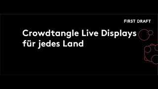 Crowdtangle Live Displays für jedes Land | Coronavirus abdecken