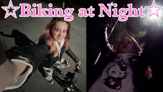 Biking at Night and Talking About Life