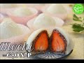 Bánh Mochi từ Gạo Nếp, Nhân Đậu Đỏ dẻo mềm - Mochi nhân Đậu Đỏ Dâu Tây - Ichigo Daifuku Mochi Recipe