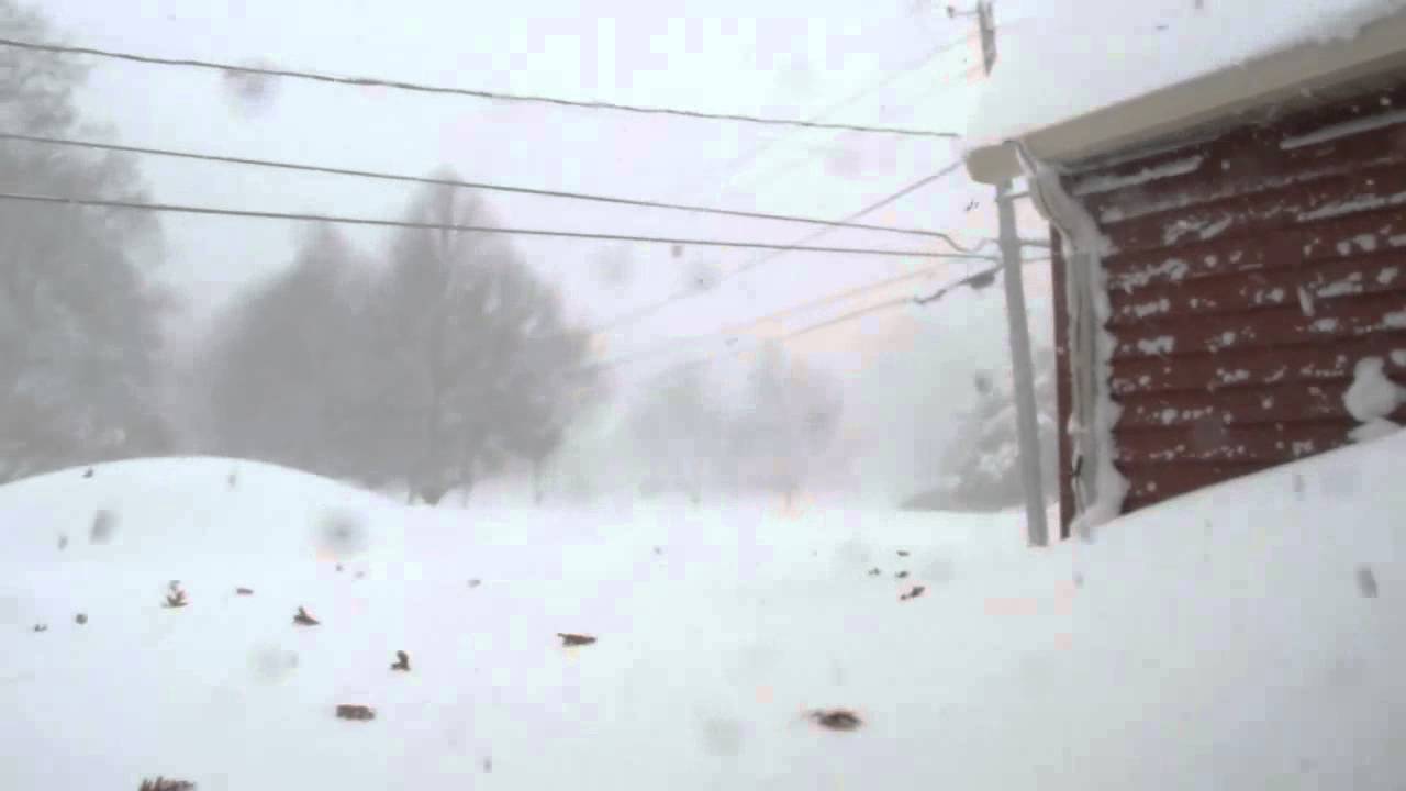 Lake effect snow, Lancaster, NY, November 18, 2014, 1145 AM YouTube